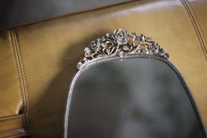 Antique Roses / Poppy Bronze Filigree Mirror Tray