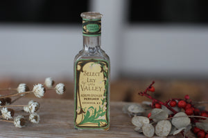 Antique Floral Lily of the Valley Perfume Bottle