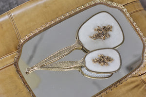 Antique Filigree Mirror Tray