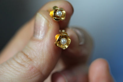 Preorder * Rose Stud Earrings