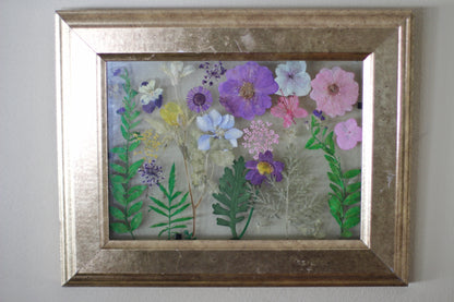 Pressed Flowers Framed Collage