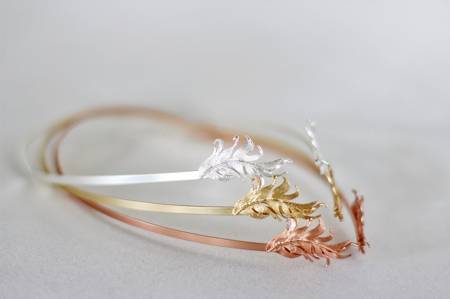 Swirly Feather Goddess Crown