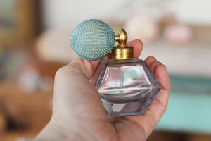 Antique Light Blue Perfume Bottle