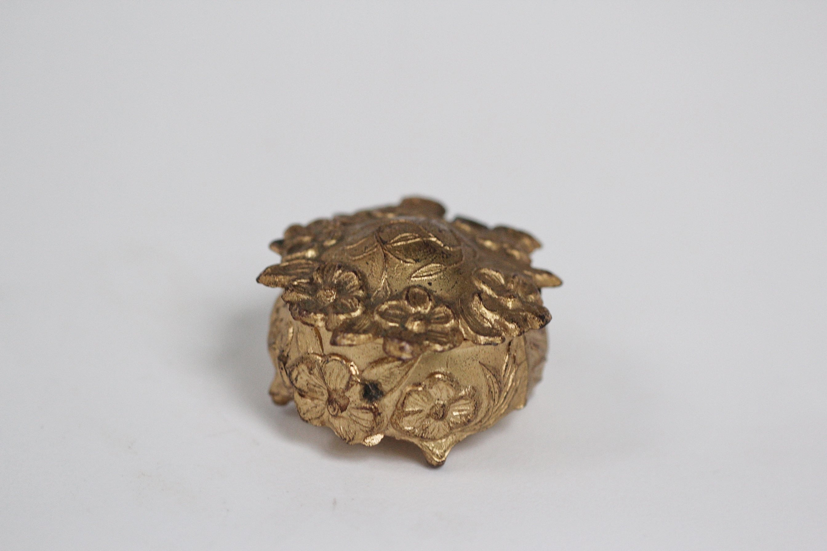 Antique Miniature Art Nouveau Jewelry / Ring Box