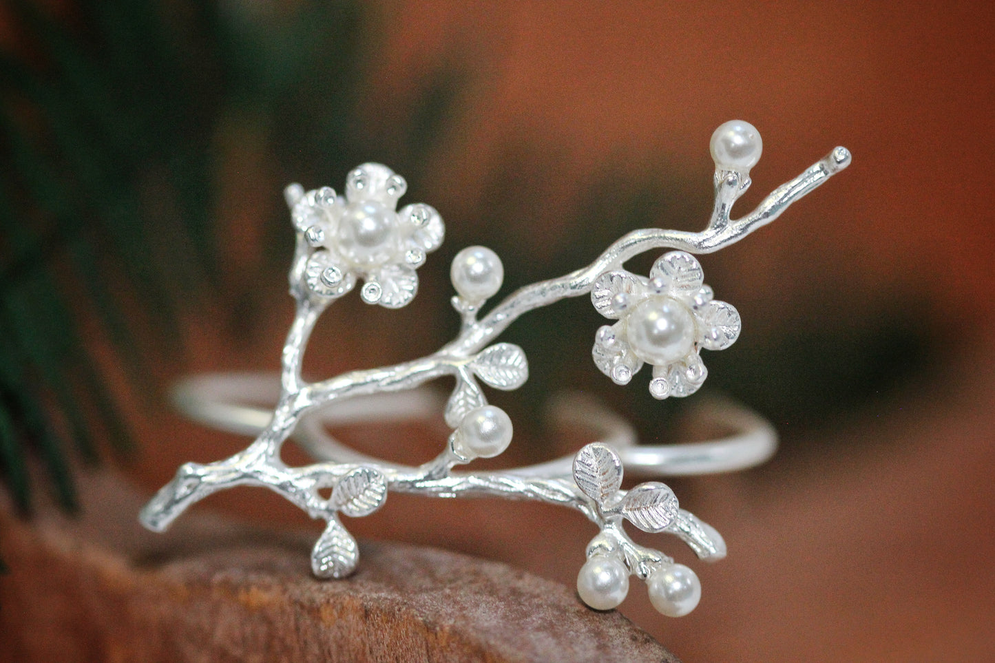 Royal Sakura / Cherry Blossom Branch Hair Prong