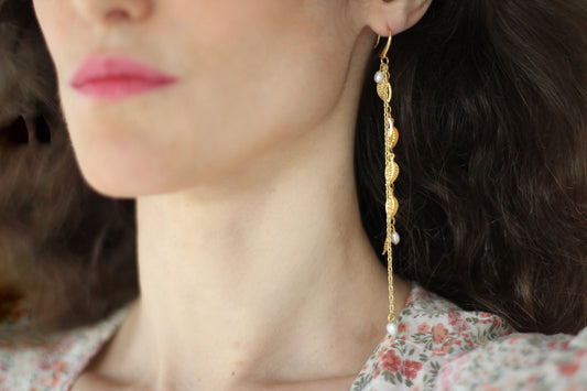 Preorder* Leaf Waterfall Earrings