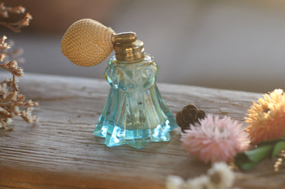 Vintage Irice Green Atomizer Perfume Bottle