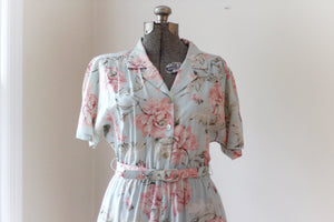 Vintage Peonies Floral Carol Anderson Dress