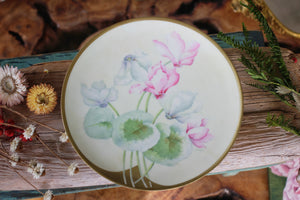 Vintage Porcelain Cyclamen PT Tirschenreuth Plate