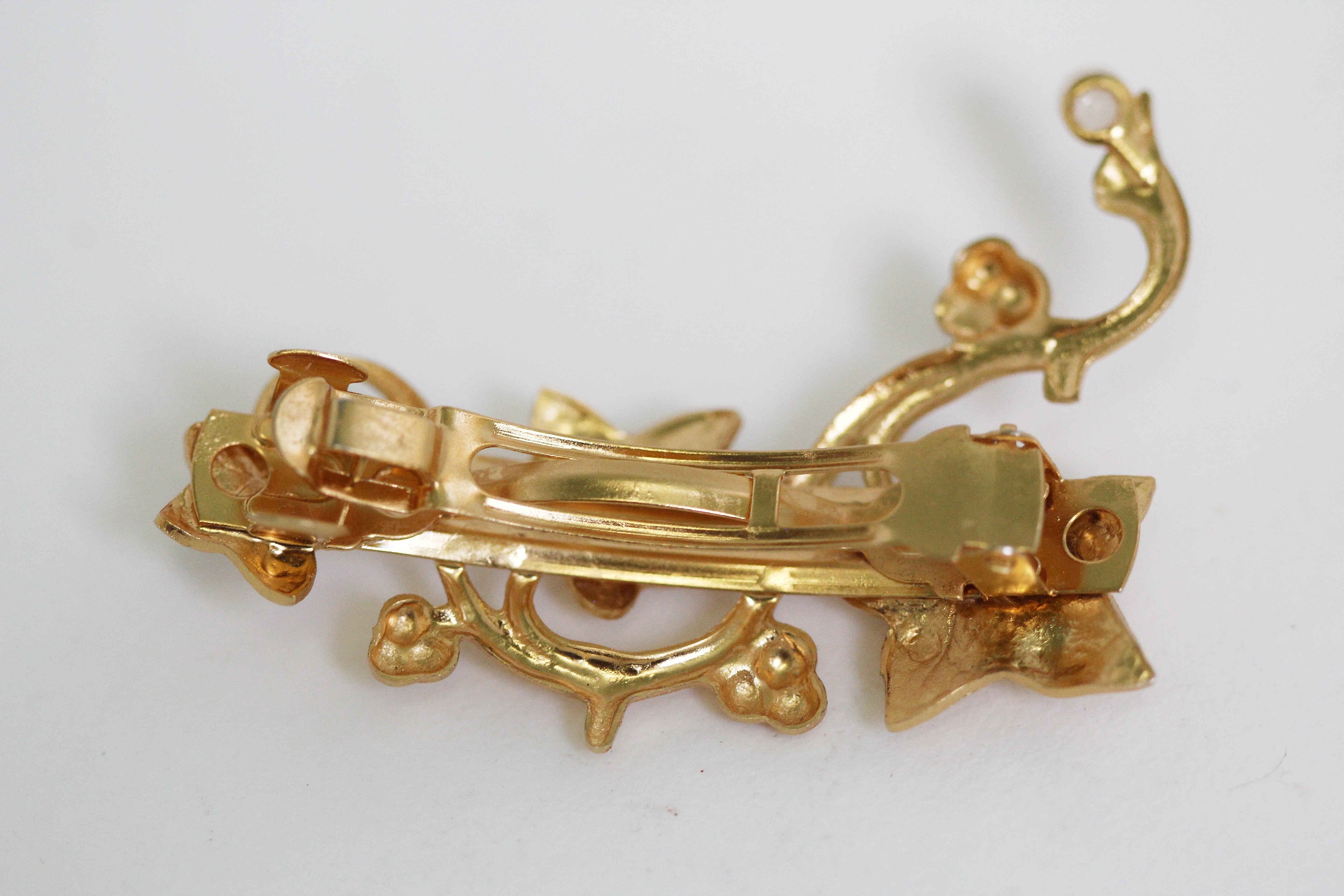 Ivy Crystals Barrette