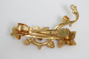Ivy Crystals Barrette