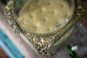 Antique French Victorian Dogwood Matson Jewelry Box
