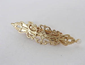 Small Lace Marquise Clip