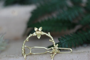 Discounted * Floral Eden Wreath Barrette