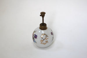 Vintage Floral Porcelain Perfume Bottle