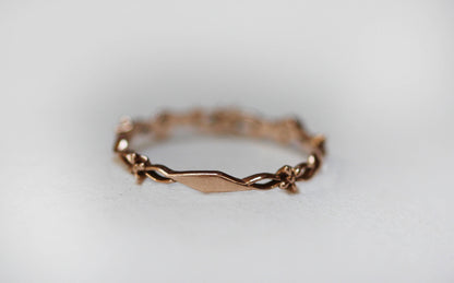 Made to Order* Swirly Floral Loops Diamonds Ring