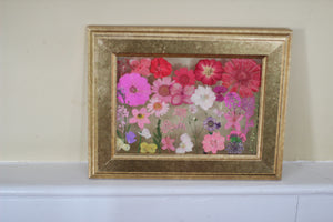 Pressed Flowers Framed Collage