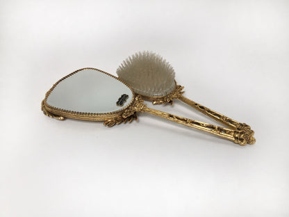 Antique Stylebuilt Gold Vanity Set