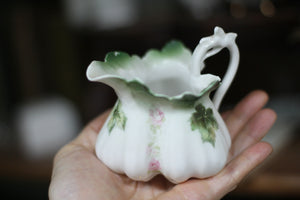 Vintage Floral Leaves Porcelain Dish