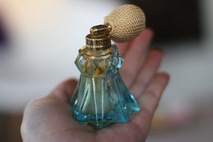Vintage Irice Green Atomizer Perfume Bottle