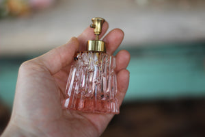 Vintage Pink Perfume Bottle