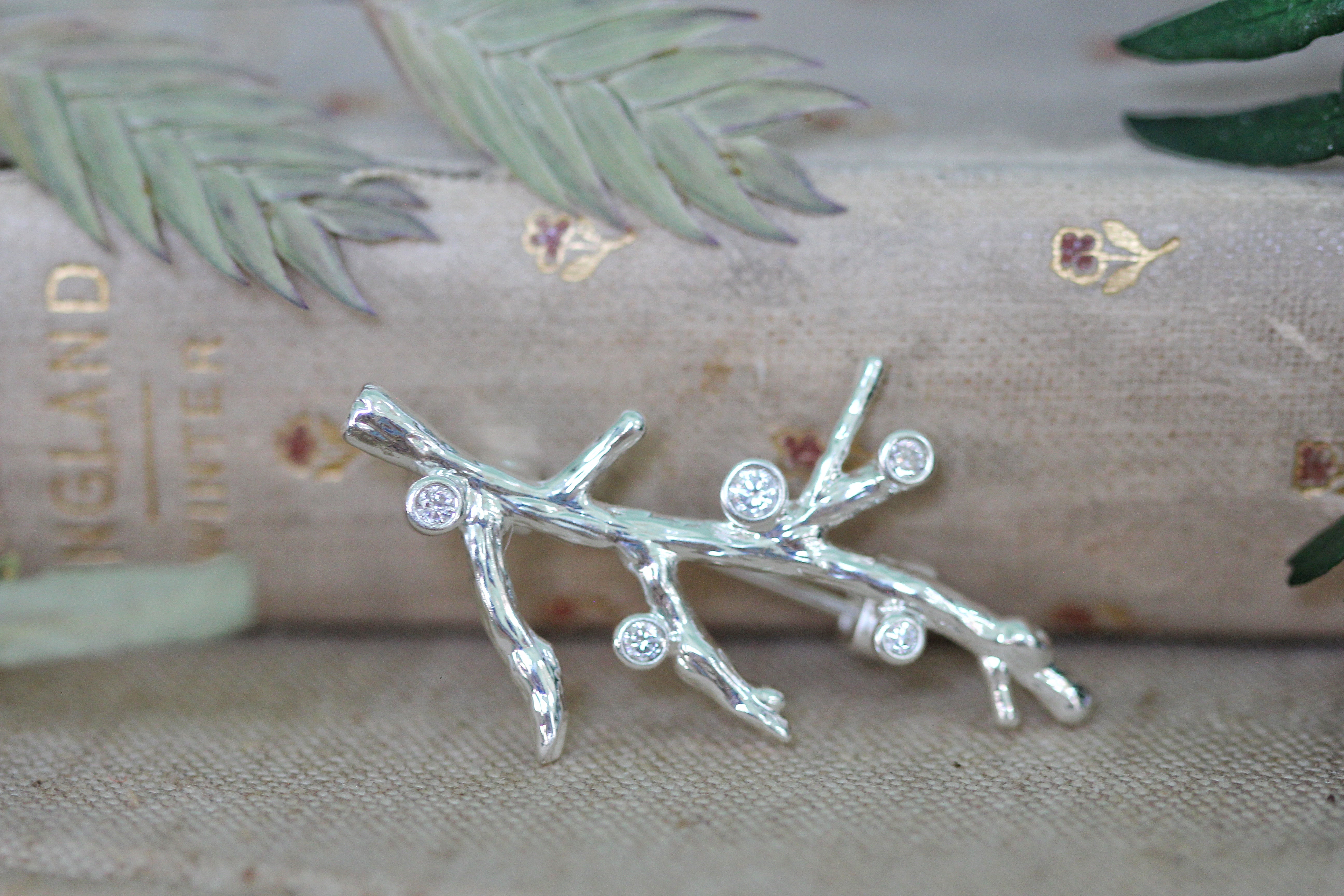 Crystal Branch Brooch
