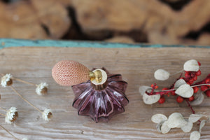 Vintage Purple Bulb Atomizer Perfume Bottle