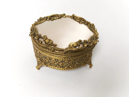 Antique Gilt Vanity Set