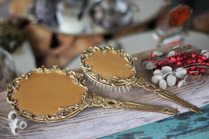 Antique Matson Gold Gilt Vanity Set
