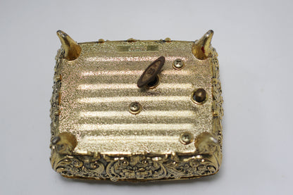 Antique Turquoise Jewelry Music Box