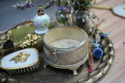 Antique Rounded Footed Jewelry Box