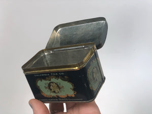 Antique Columbia Tea Co Tin Trinket