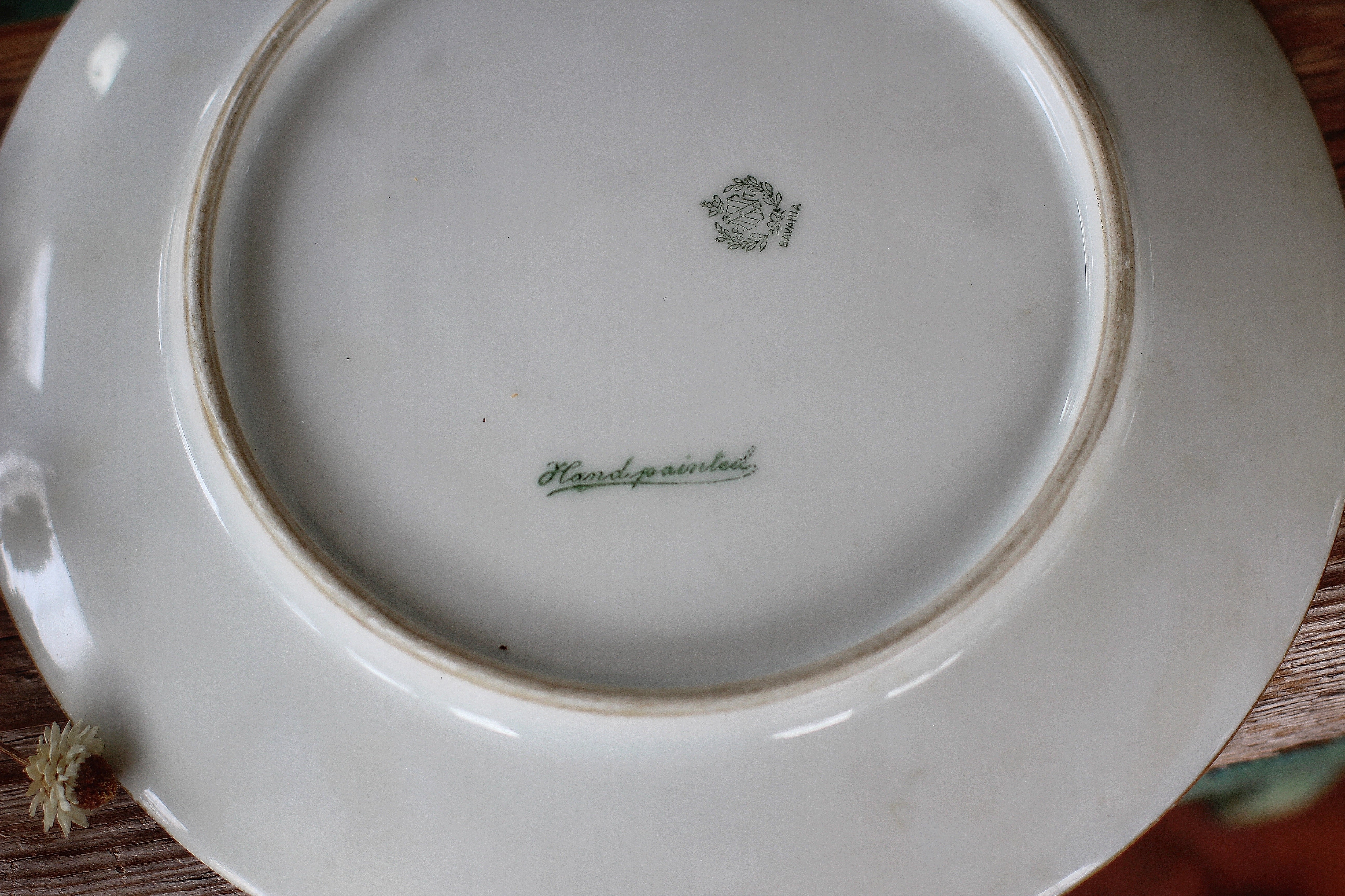 Vintage Porcelain Cyclamen PT Tirschenreuth Plate
