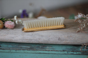 Antique Floral Rose Rectangular Hair Brush