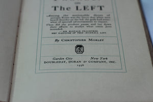 Antique Book Thunder on the Left by Christopher Morley, 1936. Hardback.