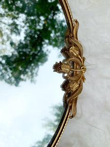 Antique Tulip Mirror Tray