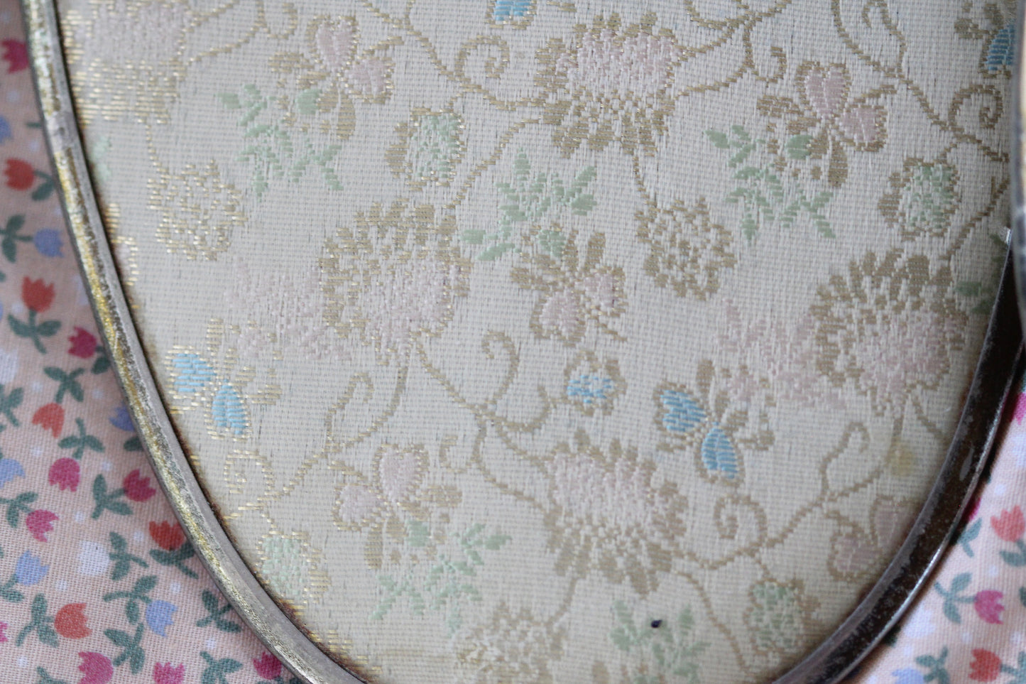 Antique Floral Patel Brocade Vanity Set
