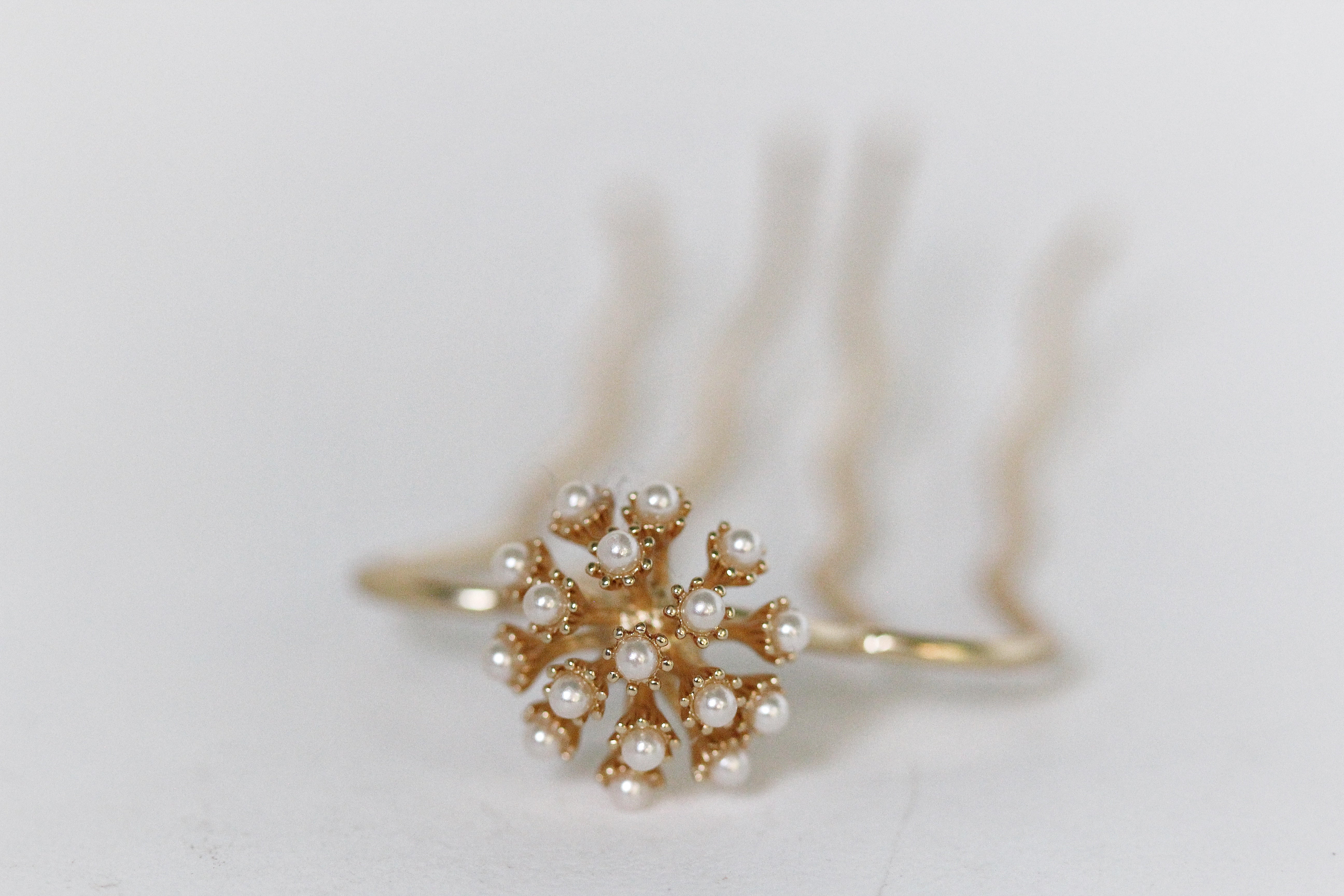 Dandelion Pearls Cluster Hair Prong