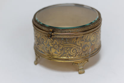 Antique Rounded Footed Jewelry Box