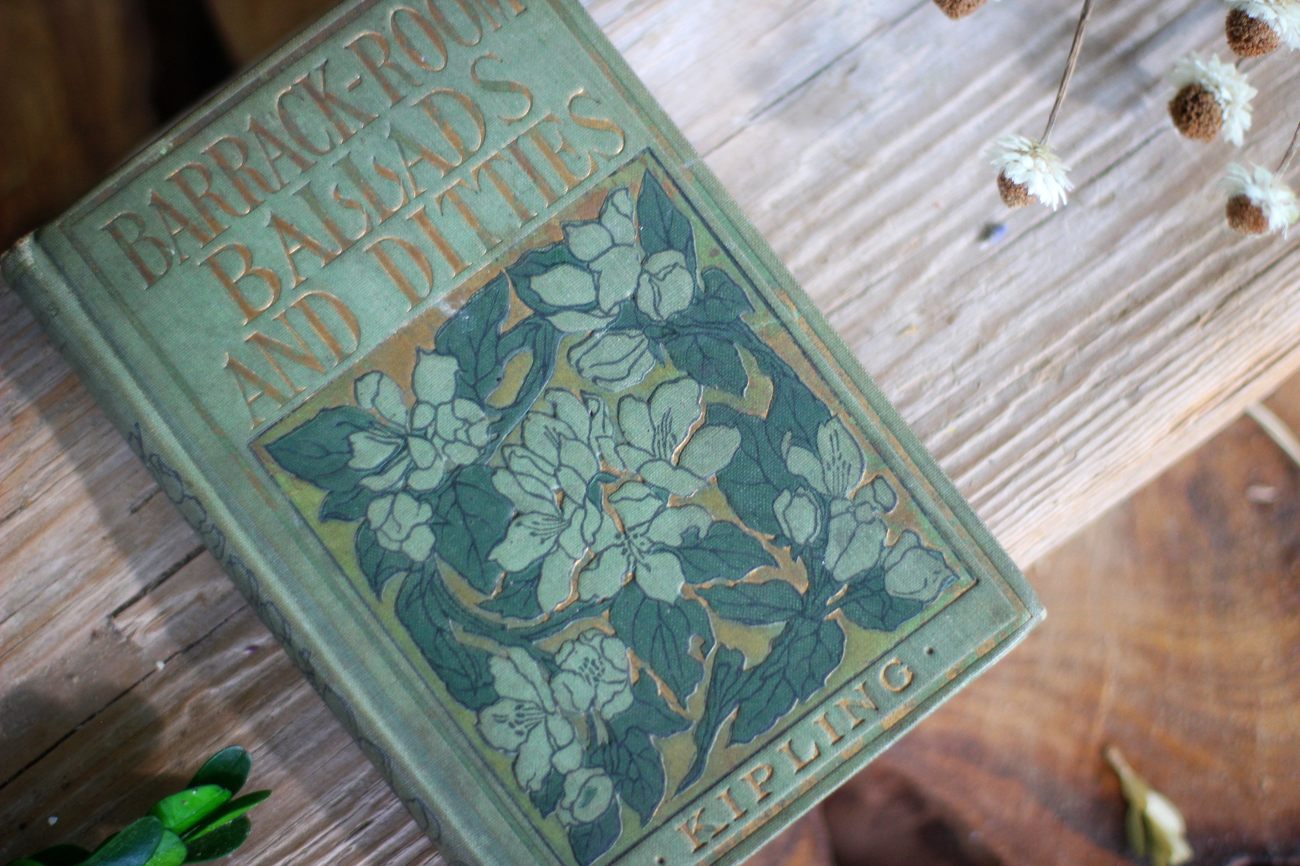 Antique Book, "Barrack Room Ballads and Ditties" By Kipling, Hardback.