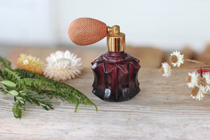 Vintage Purple Bulb Atomizer Perfume Bottle