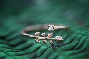 Fern & Crystal Ring