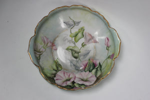 Vintage Floral Ipomoea Porcelain Plate
