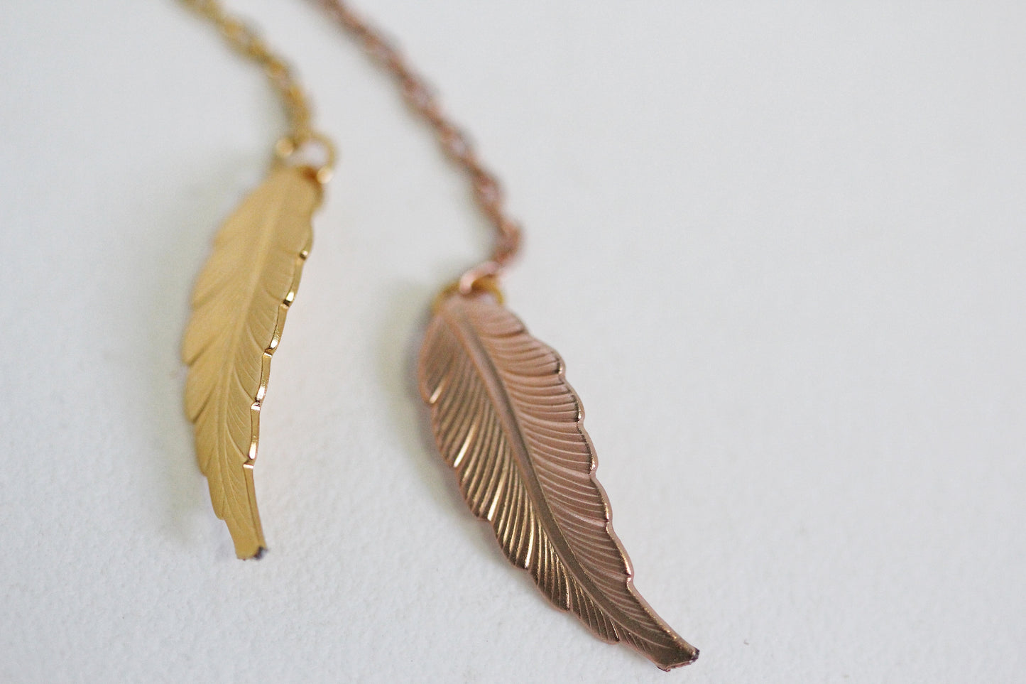 Crystals Leaf Chain Bobby Pin