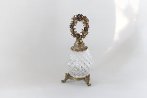 Antique Floral Wreath Perfume Bottle