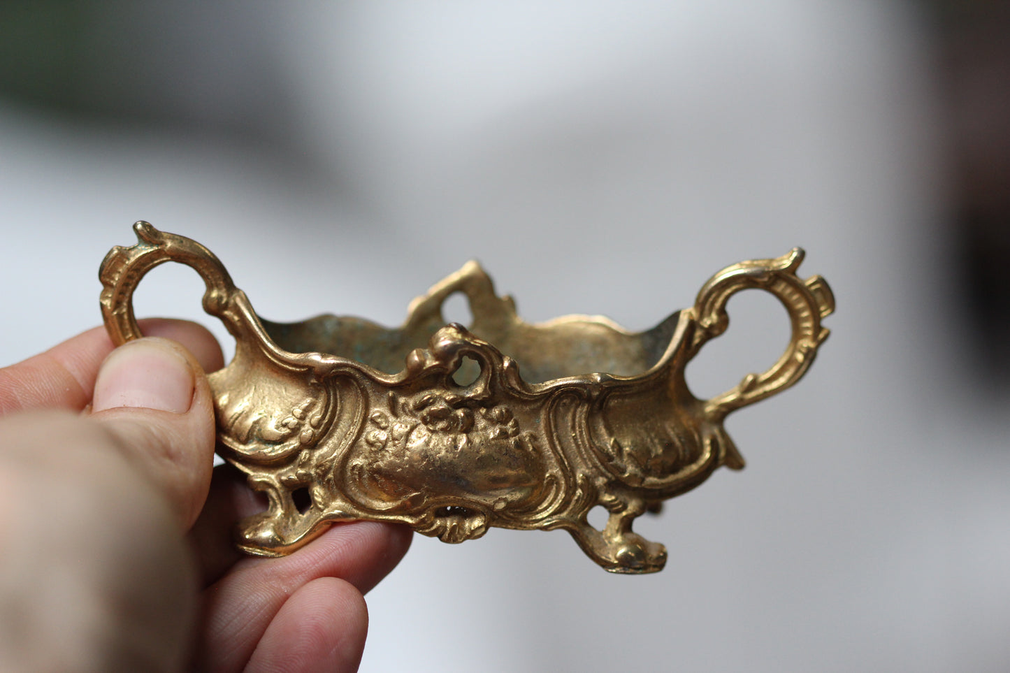 Antique Italian Bronze Jewelry Trinket