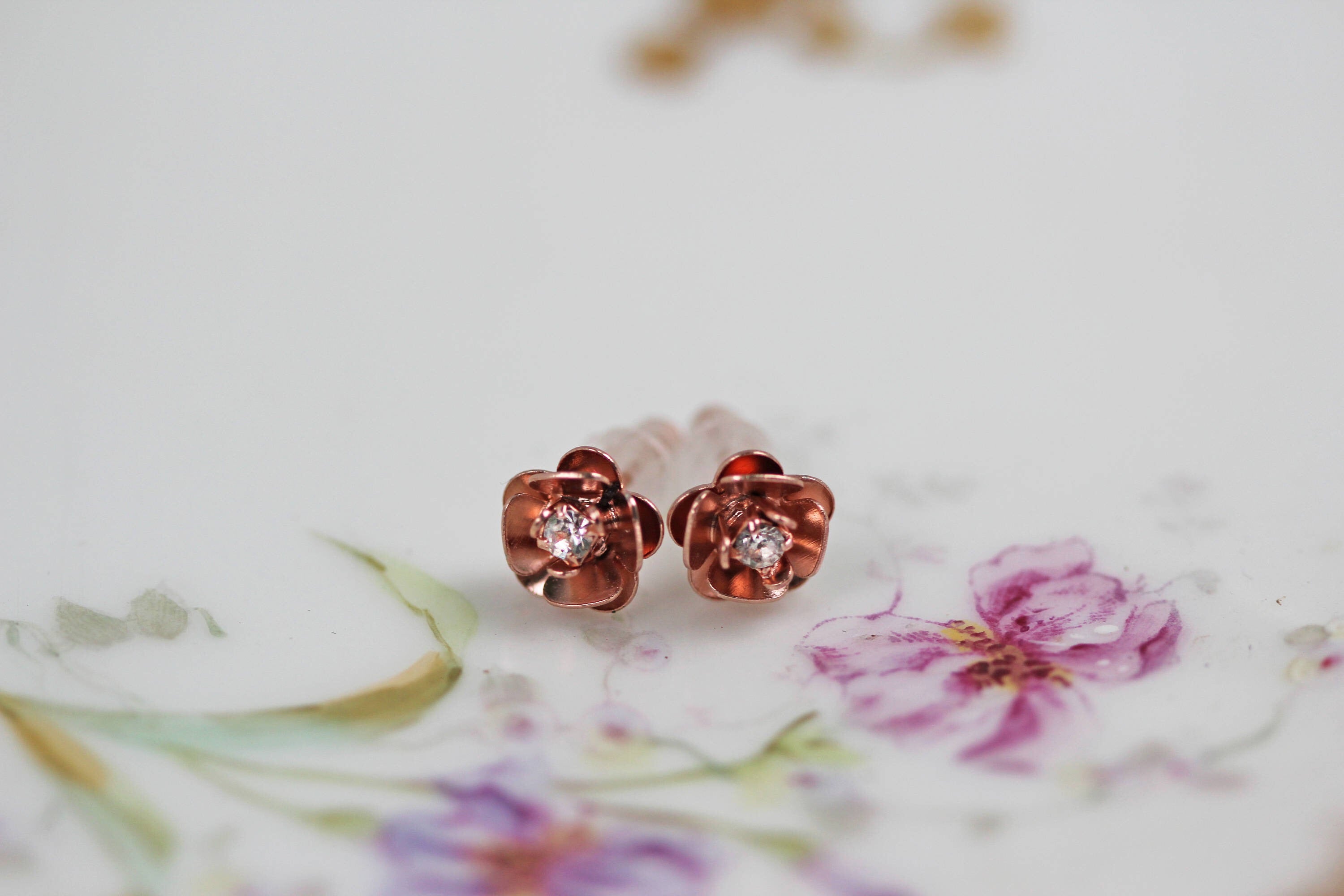 Rose Stud Earrings