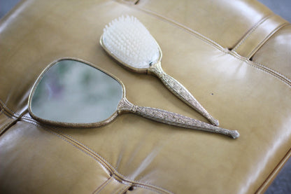 Antique Floral Wreath Vanity Set