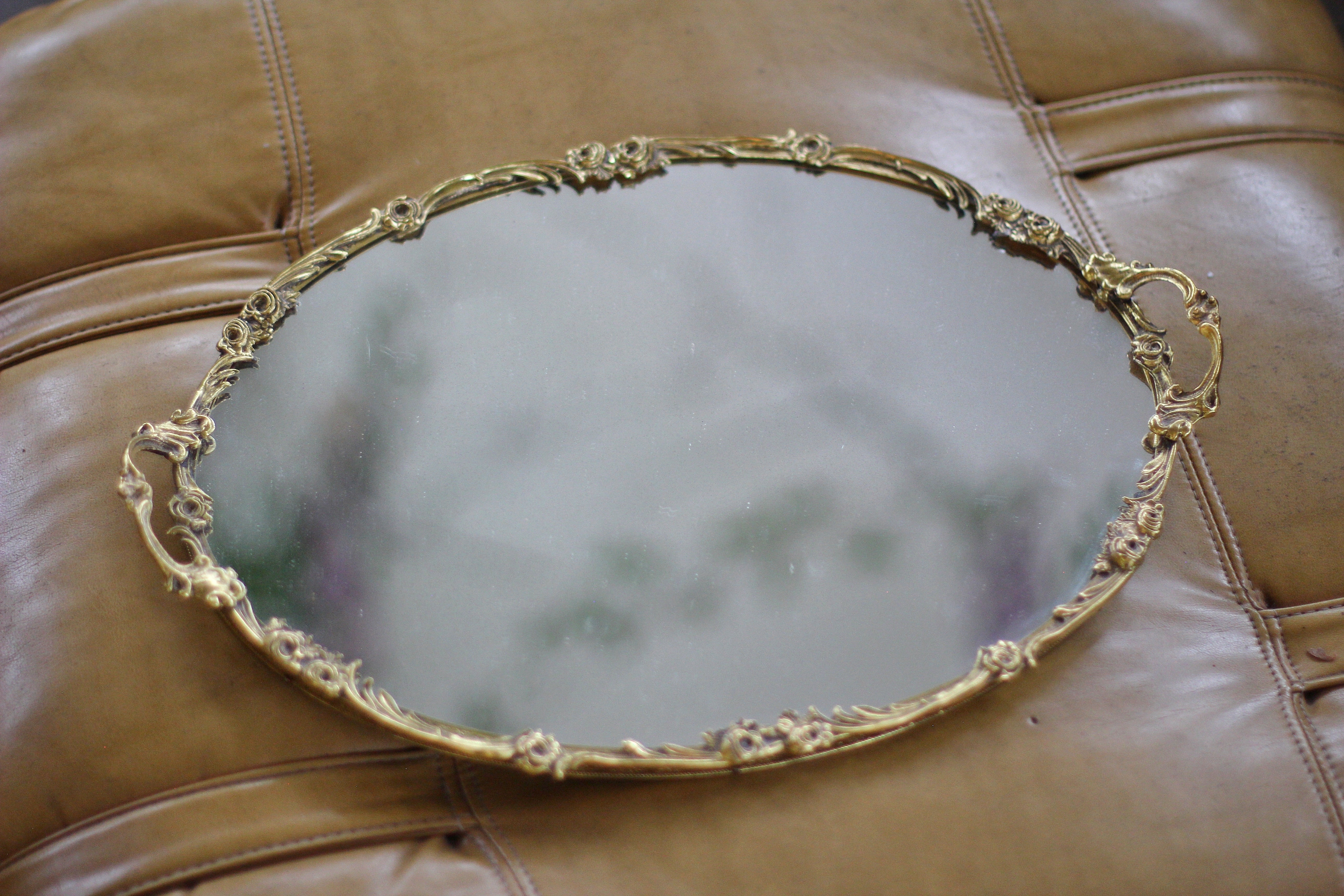 Antique Roses Matson Mirror Tray