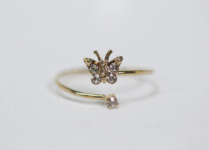 Preorder* Butterfly Crystals  Ring